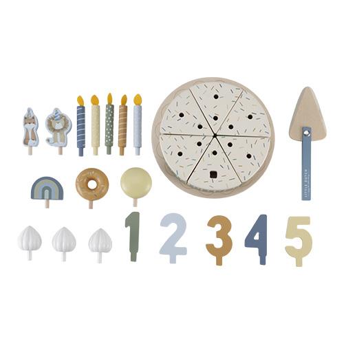 Wooden Birthday Cake - Blue - Essentials