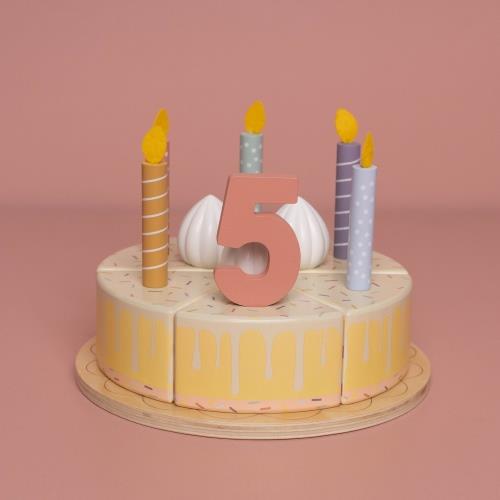Wooden Birthday Cake - Pink - Essentials