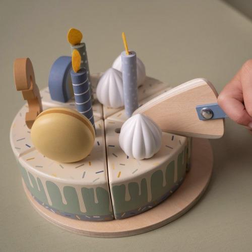 Wooden Birthday Cake - Blue - Essentials