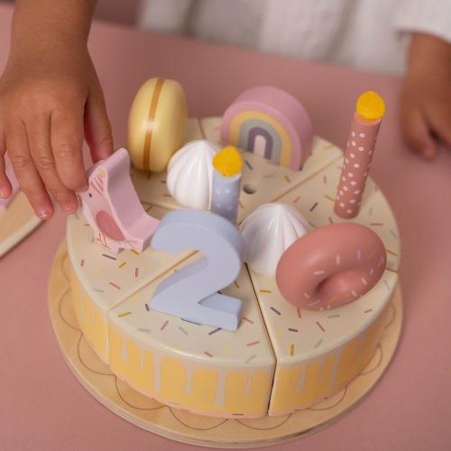 Wooden Birthday Cake - Pink - Essentials
