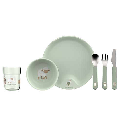 Set children's tableware - Green - Little Farm