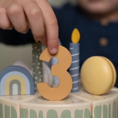 Wooden Birthday Cake - Blue - Essentials