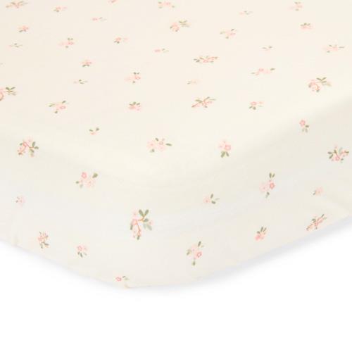 Crib fitted sheet - White - Fairy Garden - Fairy Blossom