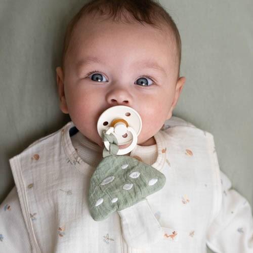 Sleeping bag summer muslin 90 cm - White - Size 90 cm - Forest Friends - Forest Treasures