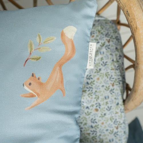 Cradle fitted sheet - Blue - Forest Friends - Forest Adventure