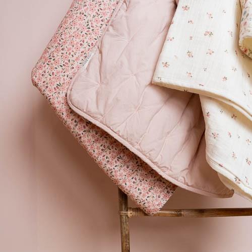Cot blanket - Pink - Fairy Garden - Fairy Floral