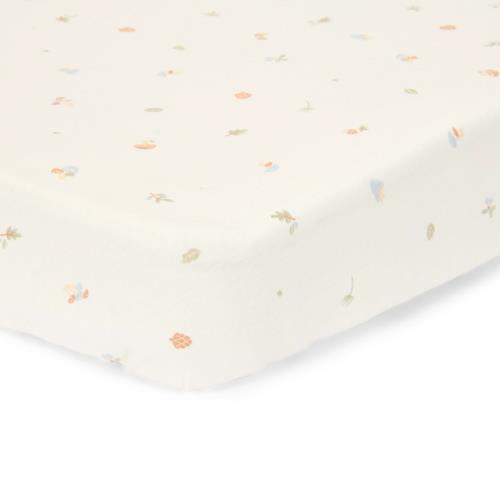 Cradle fitted sheet - White - Forest Friends - Forest Treasures