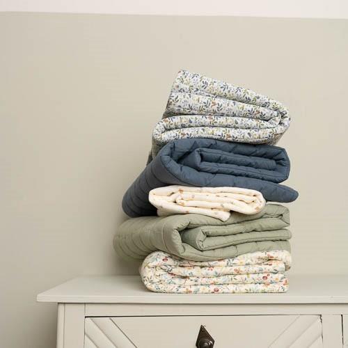 Crib blanket - Blue - Forest Friends - Forest Adventure