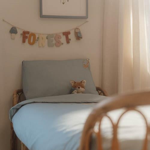 Junior duvet cover - Blue - Forest Friends