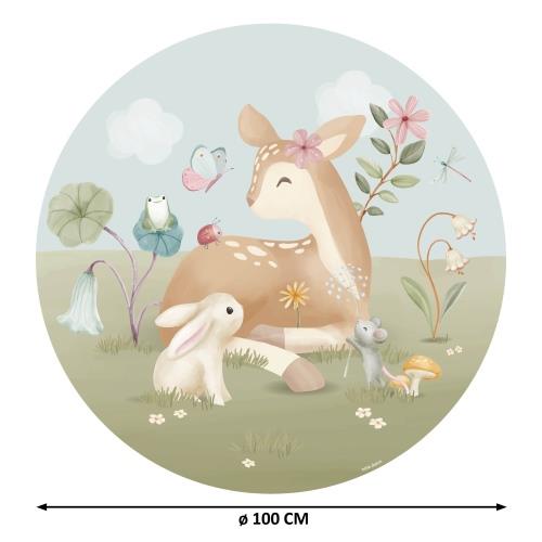 Wallpaper circle - Multicolored - Fairy Garden