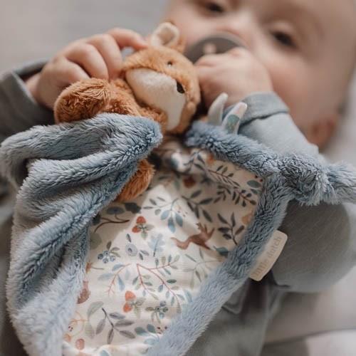 Cuddle cloth print Fox - Forest Friends - Blue - Forest Friends