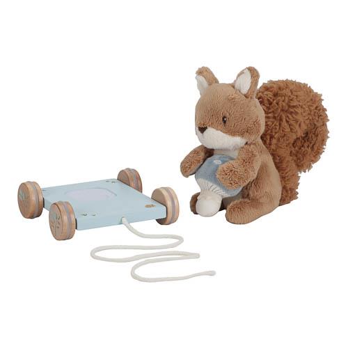 Pull Animal Squirrel - Blue - Forest Friends