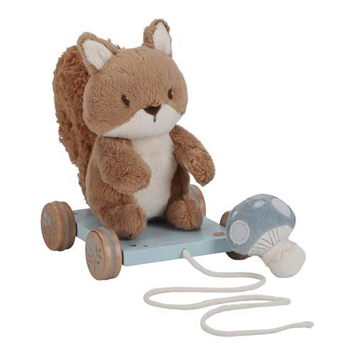 Pull Animal Squirrel - Blue - Forest Friends