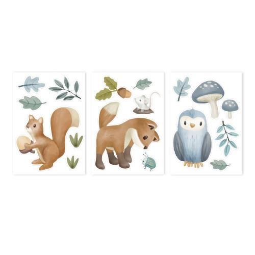 Wall stickers - Multicolored - Forest Friends