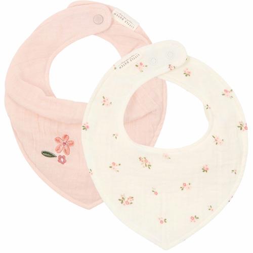 2-pack Bandana bib - White - Fairy Garden - Fairy Blossom