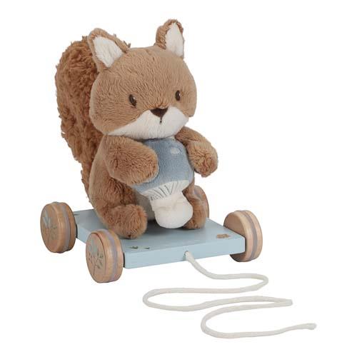 Pull Animal Squirrel - Blue - Forest Friends