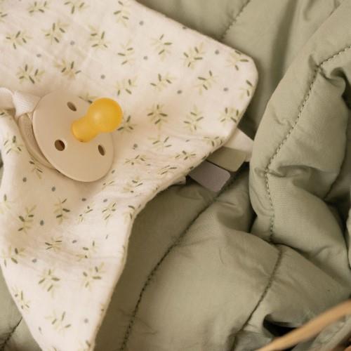 Pacifier cloth - Green - Essentials - Blueberry Leaves