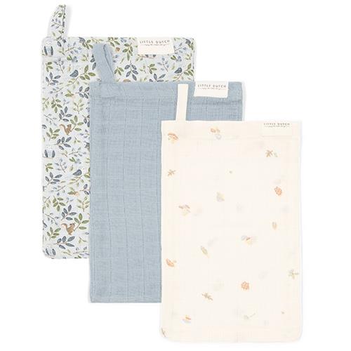 Washcloth set - Blue - Forest Friends