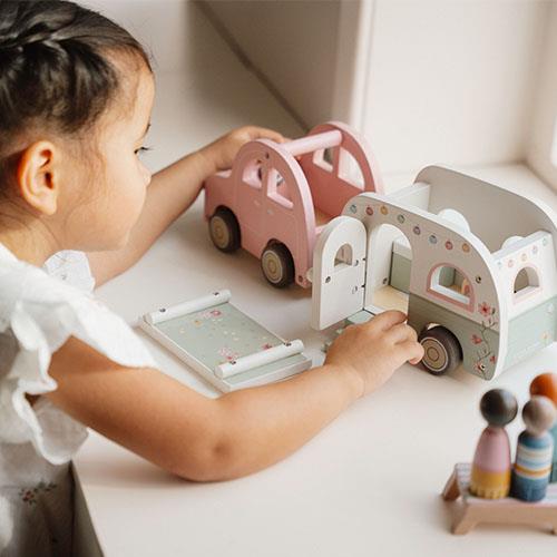 Toy car with caravan - Multicolored - Essentials