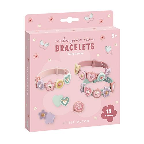 Slide Charm Bracelets - Pink - Fairy Garden