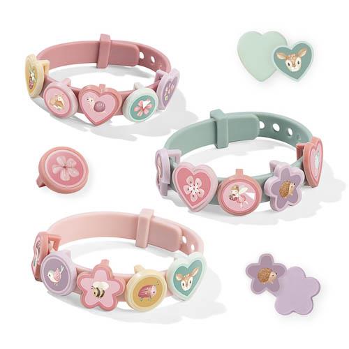 Slide Charm Bracelets - Pink - Fairy Garden
