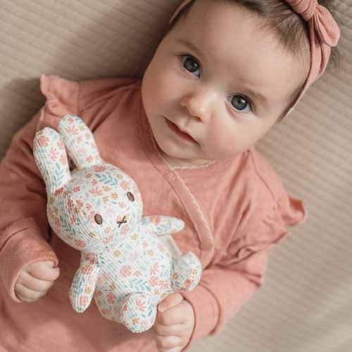 nijntje plush all-over print 15 cm - Pink - Lucky Blossom