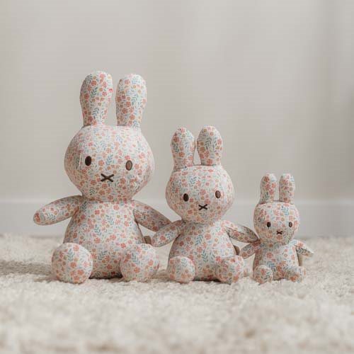 nijntje plush all-over print 15 cm - Pink - Lucky Blossom