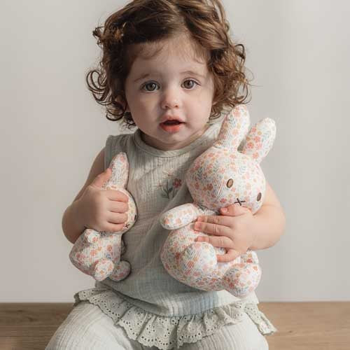 nijntje plush all-over print 15 cm - Pink - Lucky Blossom