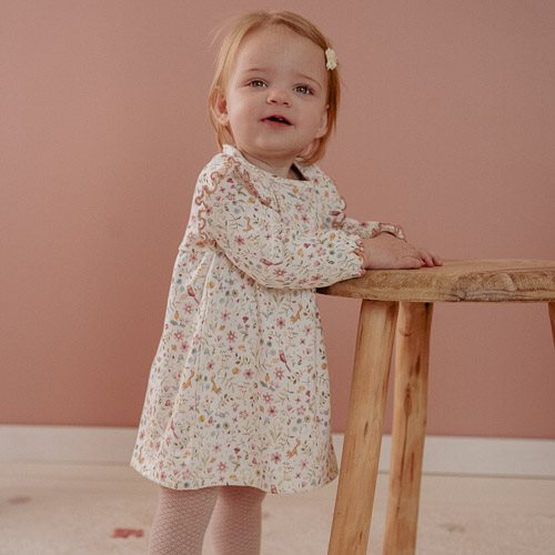 Dress long sleeve - White - Fairy Garden