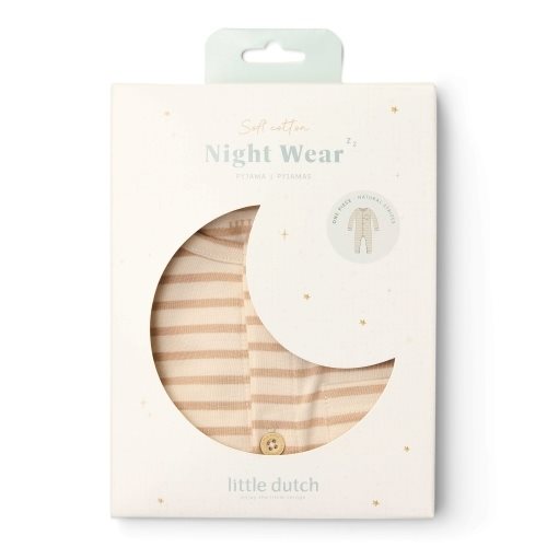 One -piece pajamas - sand - striped