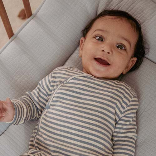 Romper - Blue - Forest Friends - Stripe