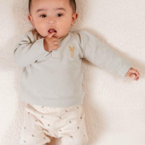Shirt long sleeve - Green - Little Farm - Print