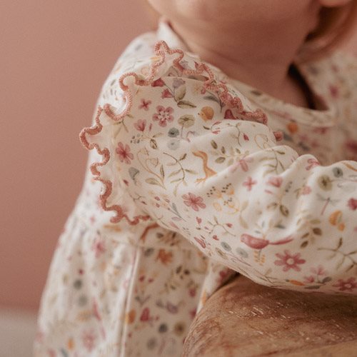 Dress long sleeve - White - Fairy Garden