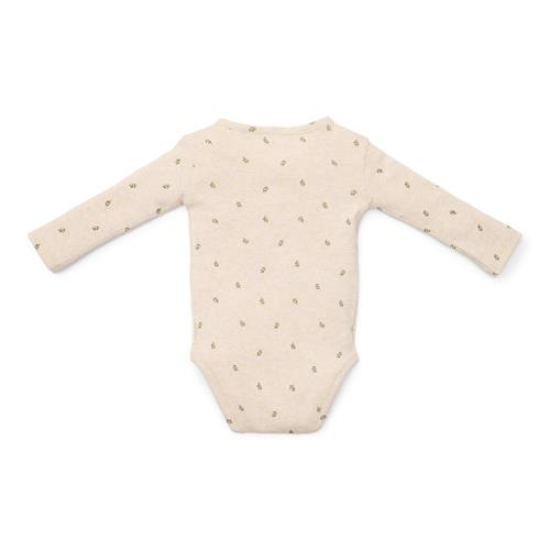 Wrap-around long sleeve romper - Sand - Little Farm