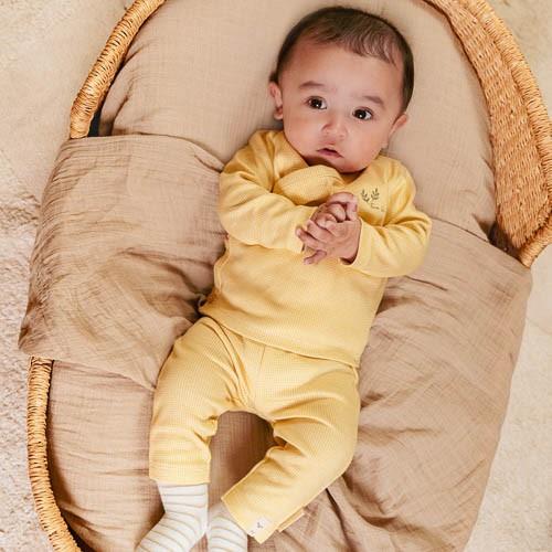 Shirt wrap long sleeve - Yellow - Little Farm