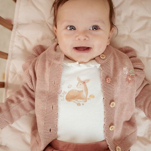 Shirt long sleeve - Ruffles - White - Fairy Garden