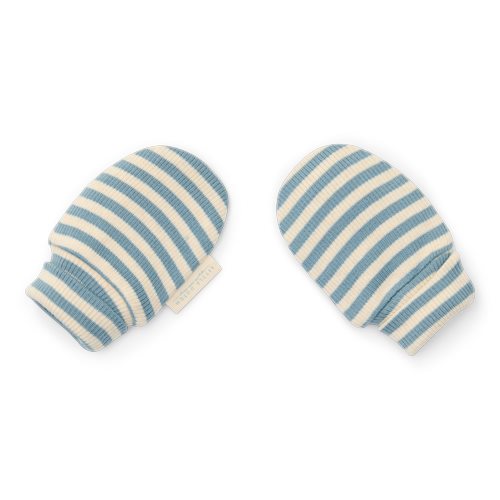 Crab mittens - Blue - Forest Friends - Stripe