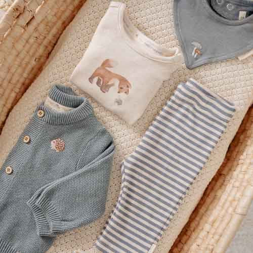 Shirt long sleeve - Sand - Forest Friends - Little Fox