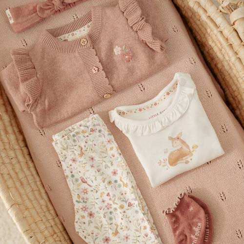 Shirt long sleeve - Ruffles - White - Fairy Garden