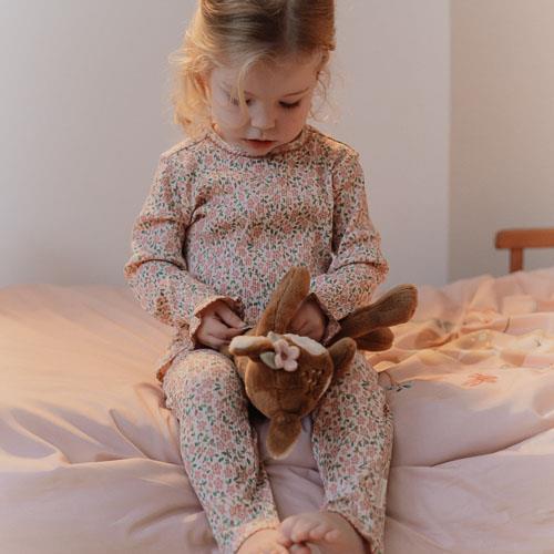 Two -part pajamas - pink - Fairy Garden - Fairy Floral
