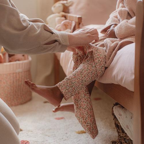 Two -part pajamas - pink - Fairy Garden - Fairy Floral