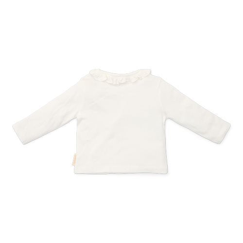 Shirt long sleeve - Ruffles - White - Fairy Garden