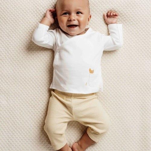 Shirt wrap long sleeve - White - Little Farm - Print
