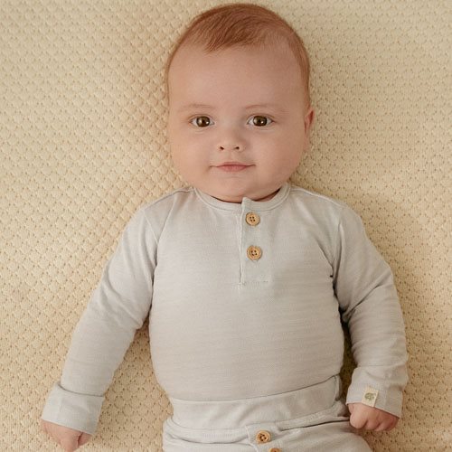 Romper long sleeve - Blue - Forest Friends