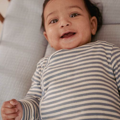 Romper - Blue - Forest Friends - Stripe