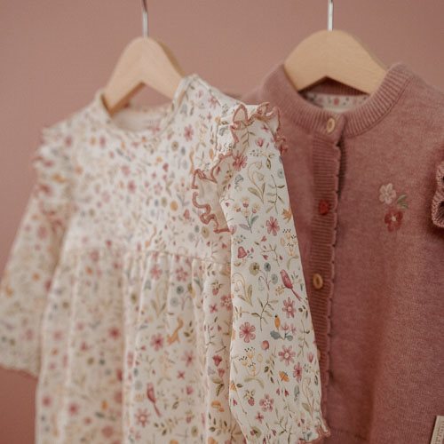 Dress long sleeve - White - Fairy Garden
