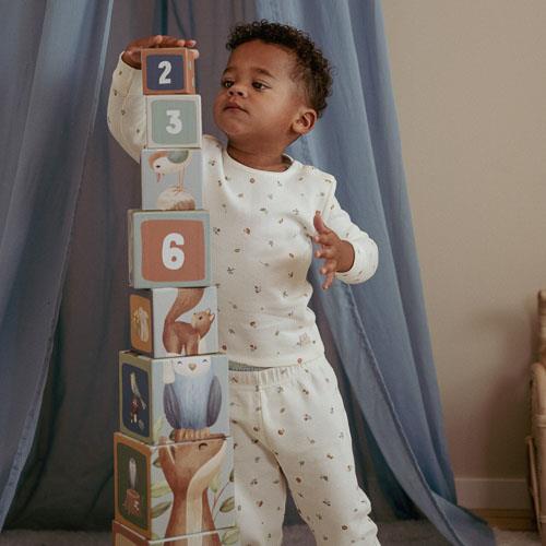 Two-piece pajamas - White - Forest Friends - Forest Treasures