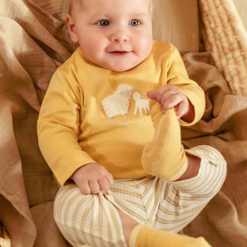 Shirt long sleeve - Yellow - Little Farm - Print