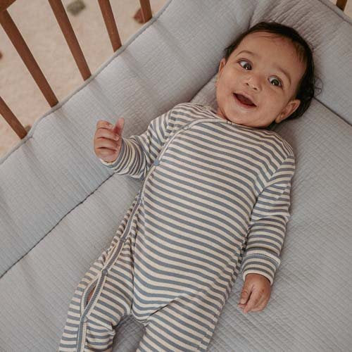 Romper - Blue - Forest Friends - Stripe