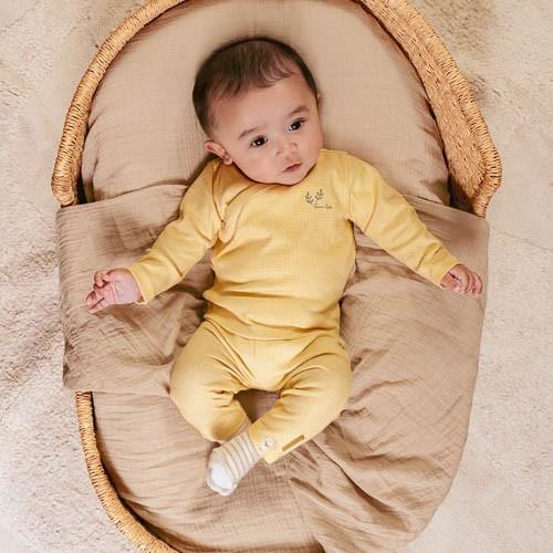 Shirt wrap long sleeve - Yellow - Little Farm